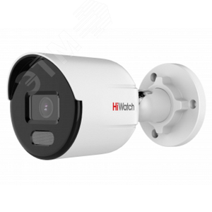 Видеокамера IP 4Мп цилиндрическая с LED-подсветкой до 30м и ColorVu (2.8mm) (DS-I450L (B) (2.8 mm)) - HiWatch