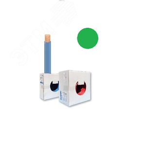 Провод монтажный UNIFLEX-LSZH H05Z1-K 300/500В 1x1мм2 Cu5 DIN VDE 0281, зеленая изоляция из полиолефина НГc-LSZHTx (200м.) - NOVKABEL