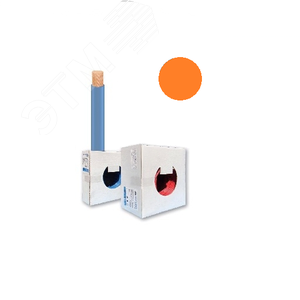 Провод монтажный UNIFLEX-LSZH H05Z1-K 300/500В 1x1мм2 Cu5 DIN VDE 0281, оранж. изоляция из полиолефина НГc-LSZHTx (200м.) - NOVKABEL