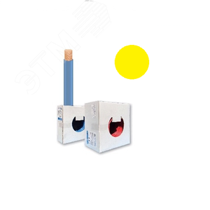 Провод монтажный UNIFLEX-LSZH H05Z1-K 300/500В 1x1мм2 Cu5 DIN VDE 0281, желтая изоляция из полиолефина НГc-LSZHTx (200м.) - NOVKABEL