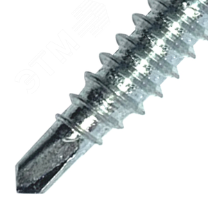 Саморез кровельный 4.8х35 RAL3011 сверло №1 шайба d=14мм с EPDM прокладкой 3