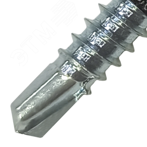 Саморез кровельный 4.8х19 по металлу RAL5021 сверло №2 шайба d=14мм с EPDM прокладкой - фото 3