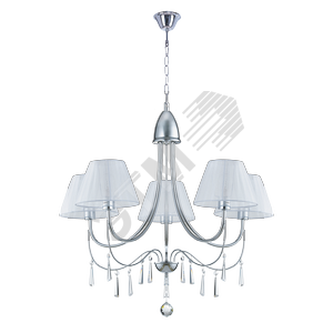 Люстра Classic Eleganza хром/белый 5хE14 CLS-401 - BENETTI