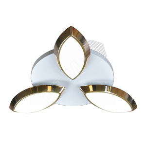 Люстра BENETTI LED Fregata золото, 24Вт, диммируемая с ПУ, 3000K/4000K/6000K, LED-040 (LED-040-20-00-03/C) - BENETTI