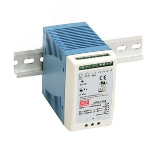 Блок питания AC-DC с функцией UPS, 96.6Вт, вход 90-264В АС,127-370В DC, выход 1: 13.8В,0-7 (4.5 ном.) А, выход зарядного устройства 13.8В,2.5А, в корпусе - Mean well