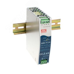 Блок питания однофазный 75W 24V 3,2A (SDR-75-24)  MEAN WELL (SDR-75-24MW) - Mean well