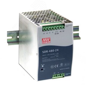 Блок питания однофазный 480W 24V 20A (SDR-480-24) MEAN WELL (SDR-480-24MW) - NO NAME