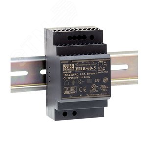 Блок питания AC-DC, 54Вт, вход 85-264 В AC 47-63Гц,120-370В DC, выход 12В,4.5А, в кожухе на DIN-рейку - Mean well