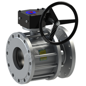 Кран шаровой фланцевый сборный полнопроходной DN 100 PN 16 с редуктором тип 11с41п (11.41.100-005) - Breeze