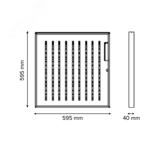 Светильник светодиодный ДВО/ДПО-40Вт 5000К 5600Лм IP54 (LEDALL-RS-OF-40W9L-01-005) 2