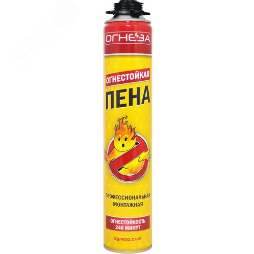 Пена огнестойкая монтажная профессиональная, EI24 0, 935 г - Огнеза