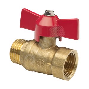 Кран шаровой ВН 3/4‘ B бабочка 11Б27п1 латунь (4777)