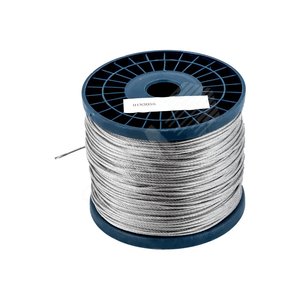 Трос DIN3055 6мм стальной оцинкованный (100м) (выводим дублируются) - KMP