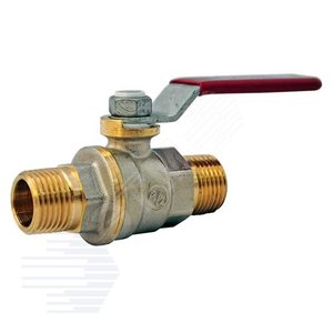 Кран шаровой R913L Ду 25 1' Ру35 НР полнопроходной рычаг красный - Giacomini