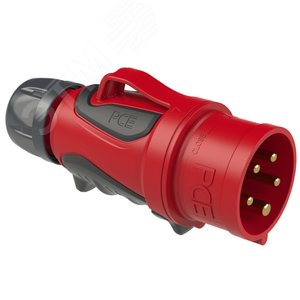 Вилка кабельная 32А/400V/3P+N+E/IP44 серия GRIP - AlpenBox