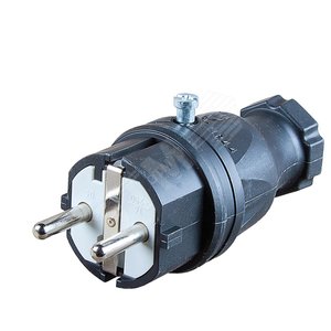 Вилка с резиновым корпусом IP44 (0511-S) - PCE
