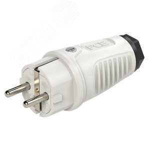 Вилка каб 16A/250V/2P+E/IP54 корпус серый, маркер черный - AlpenBox