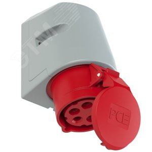 Розетка настенная 16A/400V/3P+N+E/IP44, безвинтовое подключение - AlpenBox