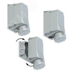 Розетка настенная 125А/400V/3P+N+E/IP67 - фото 2