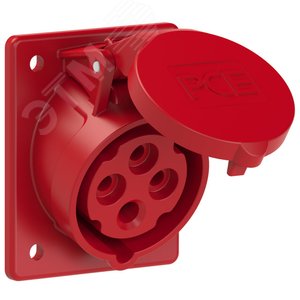 Розетка встраиваемая наклонная 16А/400V/3P+E/IP44 - AlpenBox