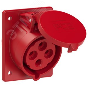 Розетка встраиваемая наклонная 32А/400V/3P+E/IP44 - AlpenBox