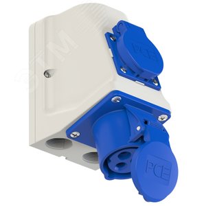 Розетка настенная комбинированная 16А/230V/1P+N+E/IP44 - AlpenBox