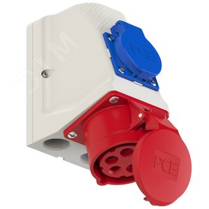 Розетка настенная комбинированная 16А/400V/3P+N+E/IP44 - AlpenBox