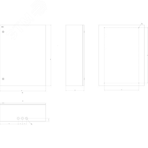 Корпус металлический ЩМП-4-0 (800х600х240) IP31 УХЛ3 серый SIMPLE 7