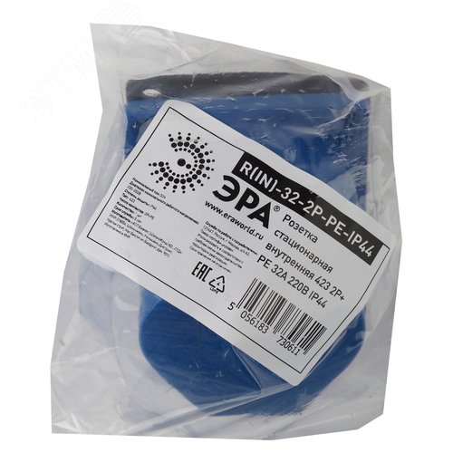 Розетка стационарная внутренняя 423 2Р+РЕ 32А 220В IP44 (15/90/1080) R(IN)-32-2P-PE-IP44 2