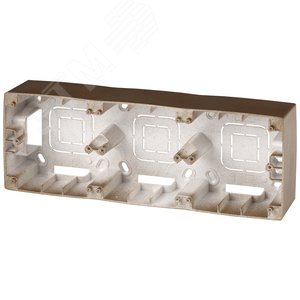 Коробка накладного монтажа 3 поста, Эра12, бронза 12-6103-13