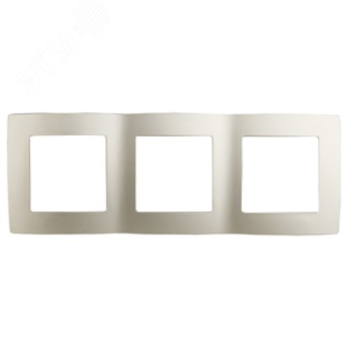 Рамка для розеток и выключателей 3 поста перламутр пластик ЭРА 12 12-5003-15 2
