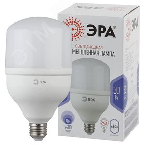 Лампа светодиодная LED 30 Вт 2400Лм 6500К T100 холодный E27 170-265В LED POWER T100-30W-6500-E27