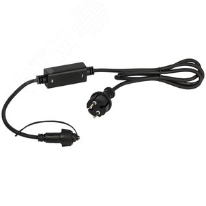 Шнур питания ERAPS-K800х800 Вт 6А каучук черный - ЭРА (Энергия света)