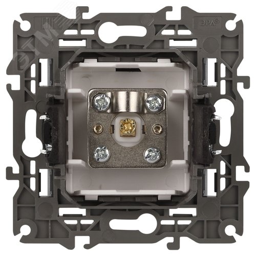 Розетка TV одиночная, Эра Elegance, алюминий, 14-3101-03 3