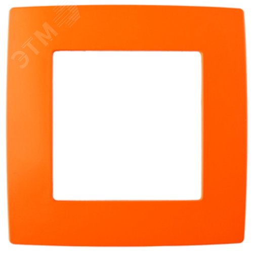 Рамка для розеток и выключателей 1 пост оранжевый пластик ЭРА 12 12-5001-22 2