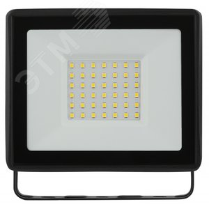 Прожектор светодиодный ДО-50 Вт 6500К 4000 Лм IP65 черный 50w холодный 200-240В LPR-023-0-65K-050 - фото 2