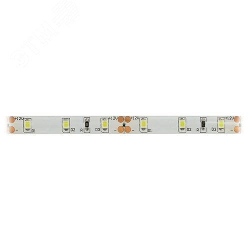 Лента светодиодная 4,8Вт/м 12В 6500К IP65 60LED/м KU-2835AD-60D-W 3
