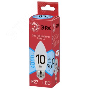 Лампа светодиодная LED B35-10W-840-E27,свеча,10Вт,нейтр,E27 (Б0032965) 2