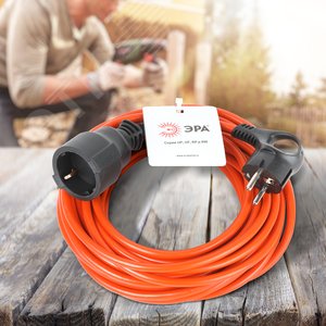 Удлинитель силовой ЭРА UFx-1e-3x1-30m на рамке с заземлением 1 розетка 30м ПВС 3х1мм2 - фото 3