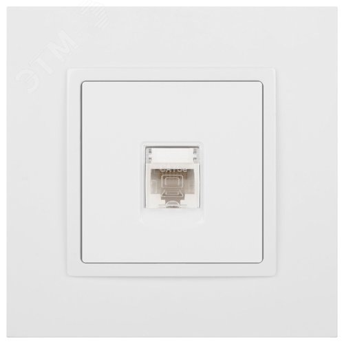 Розетка RJ45, Эра Elegance, белый, 14-3107-01 - фото 2