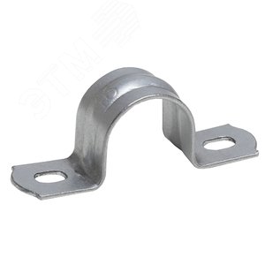 Скоба металлическая двухлапковая d 25-26мм (100/800/38400)