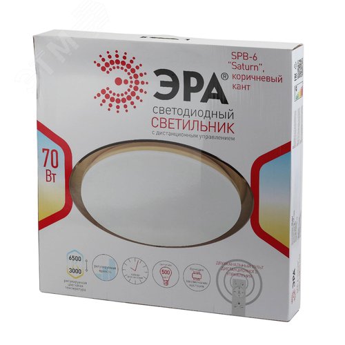 SPB-6 ‘‘Saturn‘‘ 70 Бытовые светодиодные светильники (SPB 6) Fashion ЭРА Светодиод. св-к 70Вт 3000-6500К 5950 Лм с пультом ДУ  кор. 556x76 мм‘‘ (Б0036368) - фото 7