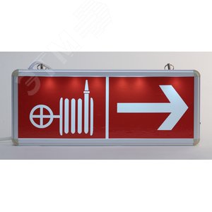 Светильник аварийный светодиодный без текста 3Вт, 3ч, стикер 358х145 мм односторонний SSA-101-0-20 9