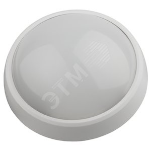 Светильник ДБП-8W 4000К 640 Лм SPB-1-08 W IP54 круглый 180х75 белый