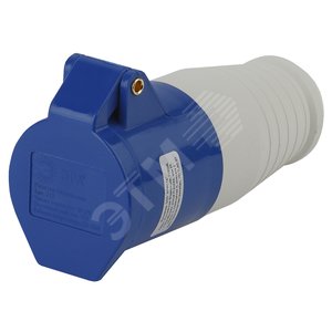 Розетка переносная 213 2Р+РЕ 16А 220В IP44 (10/120/2160) R-16-2P-PE-IP44 - ЭРА (Энергия света)