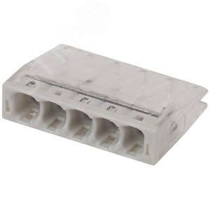 Клемма СМК компактная с пастой серии 245, 5 отверстий, 0,5-2,5 м NO-224-43