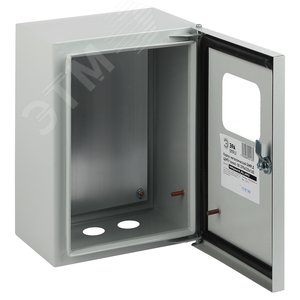 Корпус металлический ЩМПг-00 с окном (290х220х175) IP54 У2 серый SIMPLE