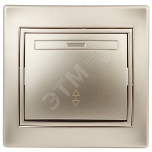 Переключатель, 10А-250В, СУ, Plano, шампань,1-103-04 (Б0030039) - ЭРА (Энергия света)