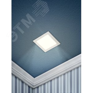 Светильник светодиодный ДВО-6W 4000К 210 Лм a 118 мм IP20 квадратный 3