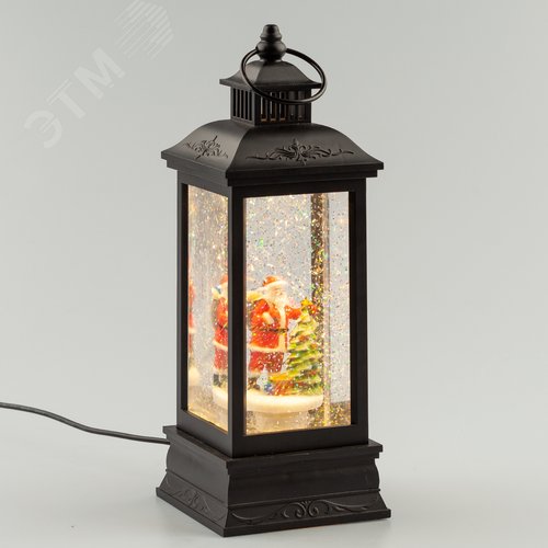 Светильник декоративный новогодний Дед Мороз,  теплый белый LED, h 27,5 см, 3*АА, таймер 6 ч, IP20 (Б0051941) - фото 2